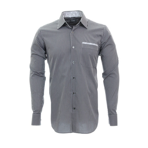 Shirt - Black and grey stripes