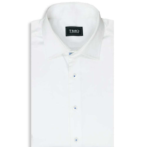 Shirts - Classic rich white with navy contrast