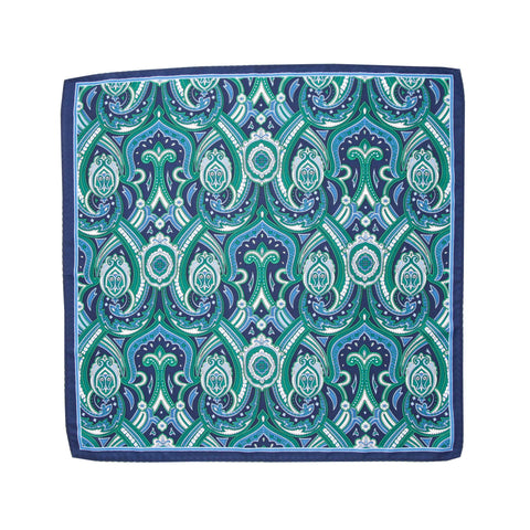 Pocket Squares - Blue and green graphique