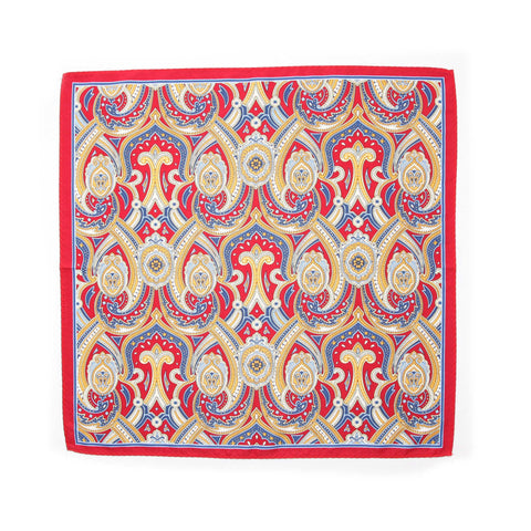 Pocket Squares - Maroon and golden graphique