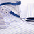 Shirt - Twill Stripe with blue trimming