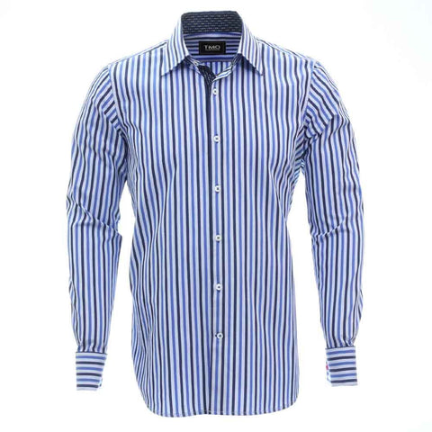Shirt - Herringbone Bengal Stripe Blue