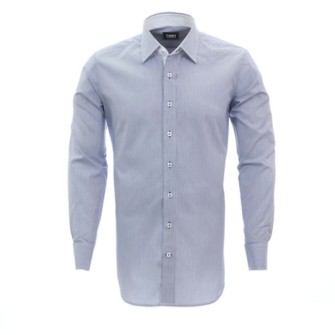 Shirt - Fine blue stripes