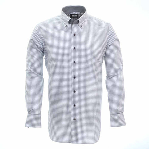 Shirt - Check Light Grey