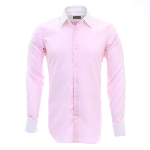 Shirt - Plain Check with white yoke contrast