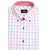 Shirt - White base with blue and red check