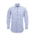 Shirt - White base with blue and pink check