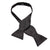 Bow Tie - Black Faux Silk