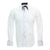 Shirt - White base with blue double inner collar contrast