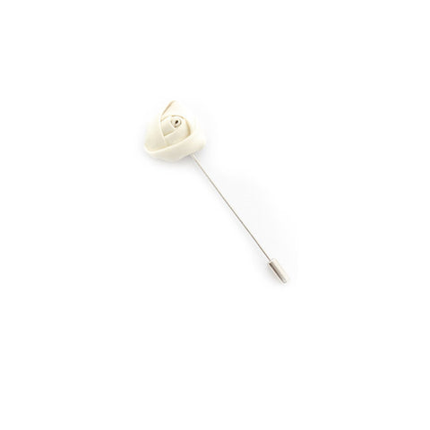 Lapel Pin - White Rose