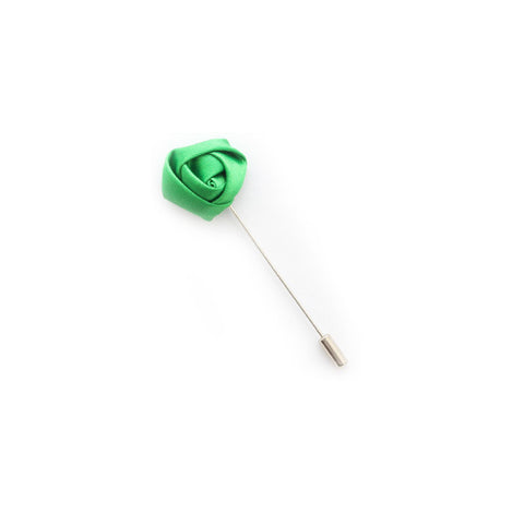 Lapel Pin - Bright Green Rose