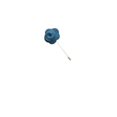 Lapel Pin - Dark Blue Flower