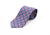 Neck Tie - Bright blue with floral prints