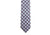 Neck Tie - Silky dark blue with floral prints