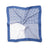 Pocket Squares - Blue and white quad graphique (A)