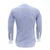 Shirt - Fine Blue Check with Mandarin Collar